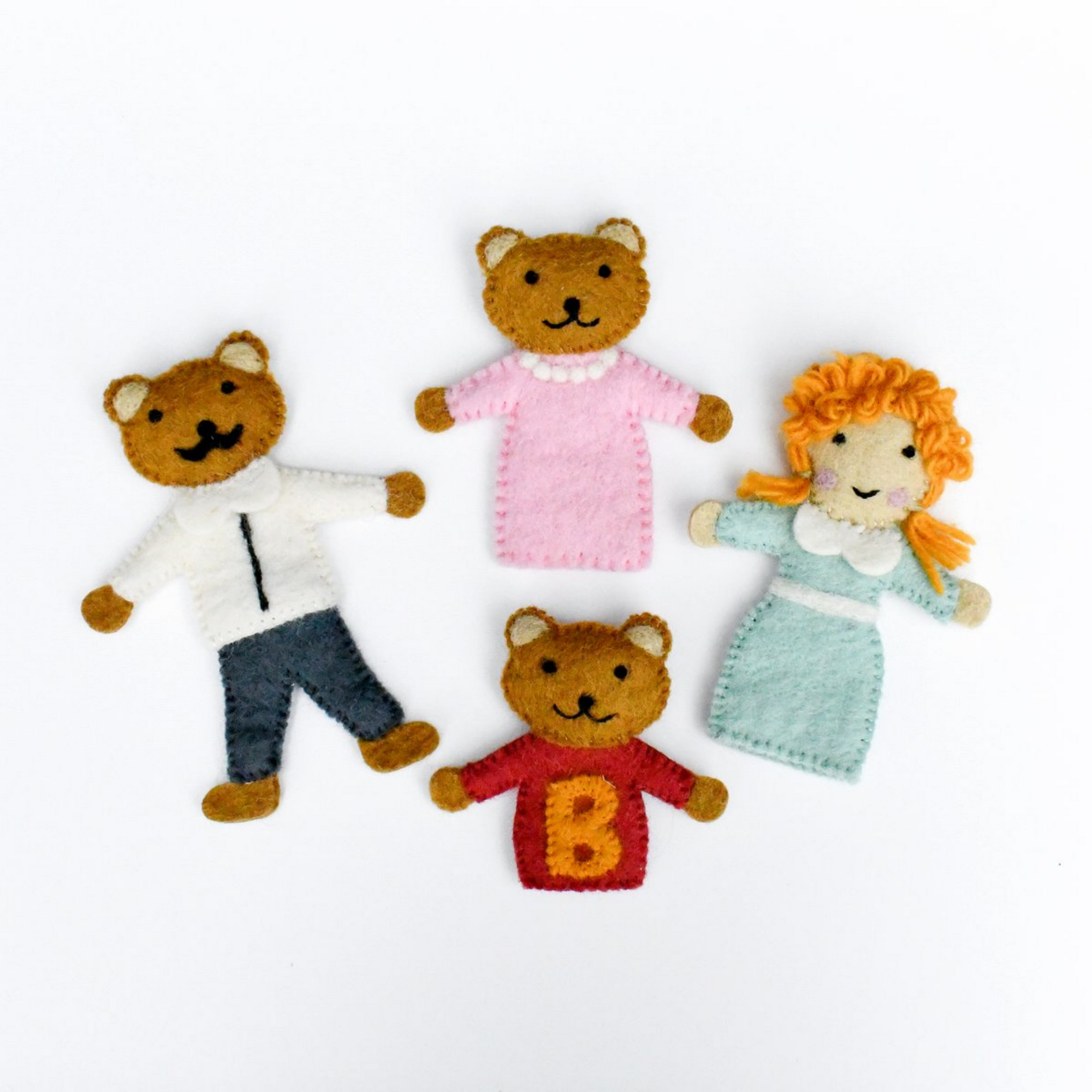 Finger Puppet Set | Goldilocks & The Three Bears - Stina's Style