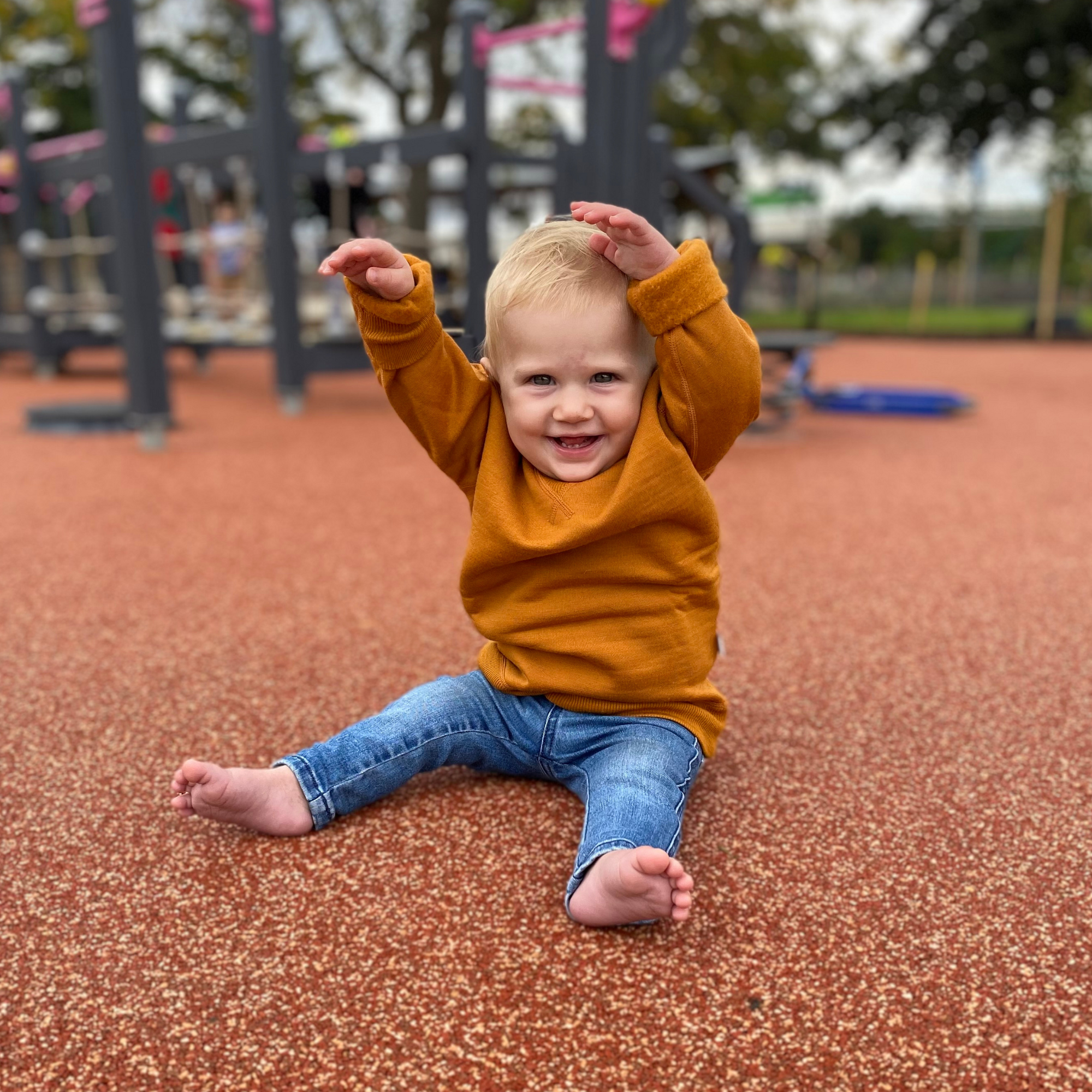 Merino Fleece Sweatshirt | Honey Ginger - Merino & Me
