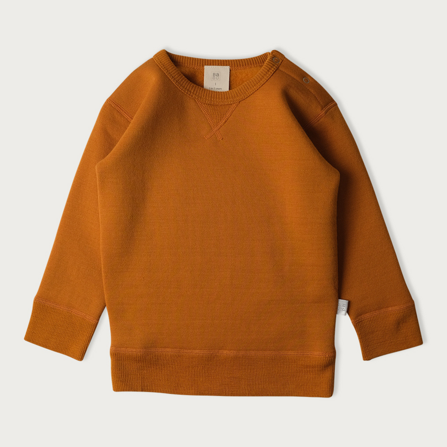 Merino Fleece Sweatshirt | Honey Ginger