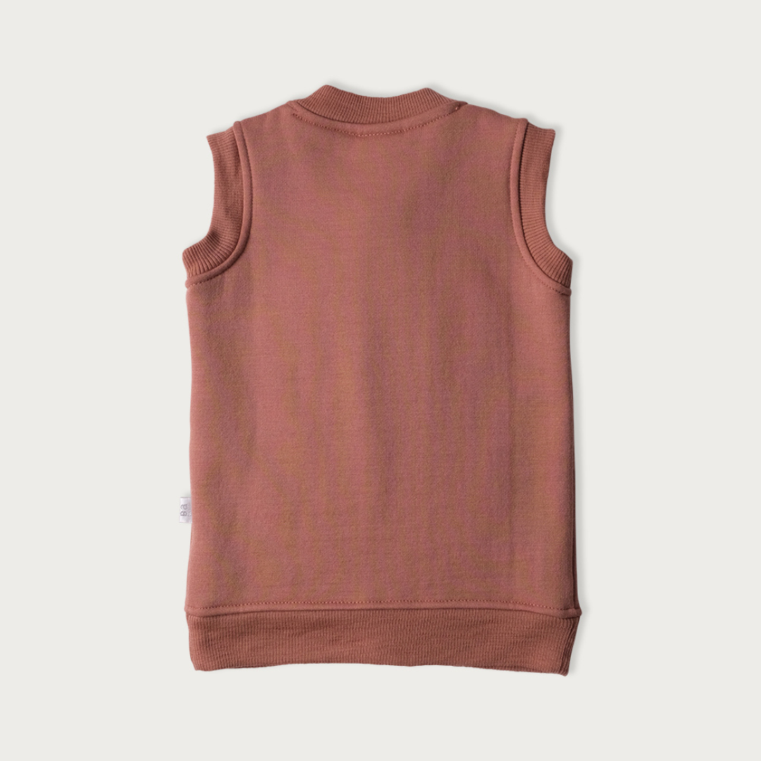 Merino Fleece Vest | Rose - Merino & Me