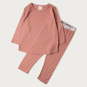 Merino Pyjama Set | Rose