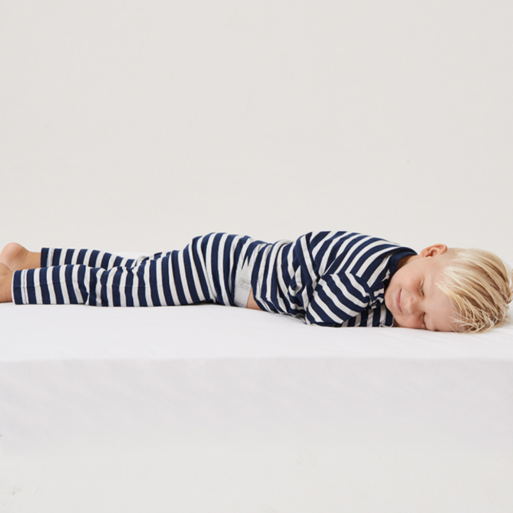 Merino Pyjama Set | Navy Stripe - Merino & Me