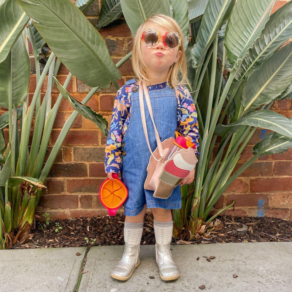 Long Baby Socks | Grey Marle Crosses - Merino & Me