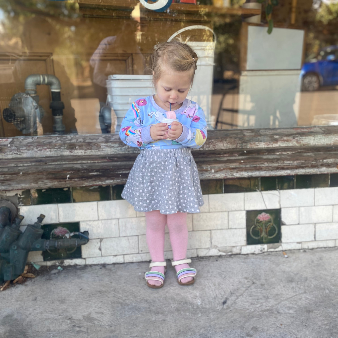 Merino Tights | Pink - Merino & Me