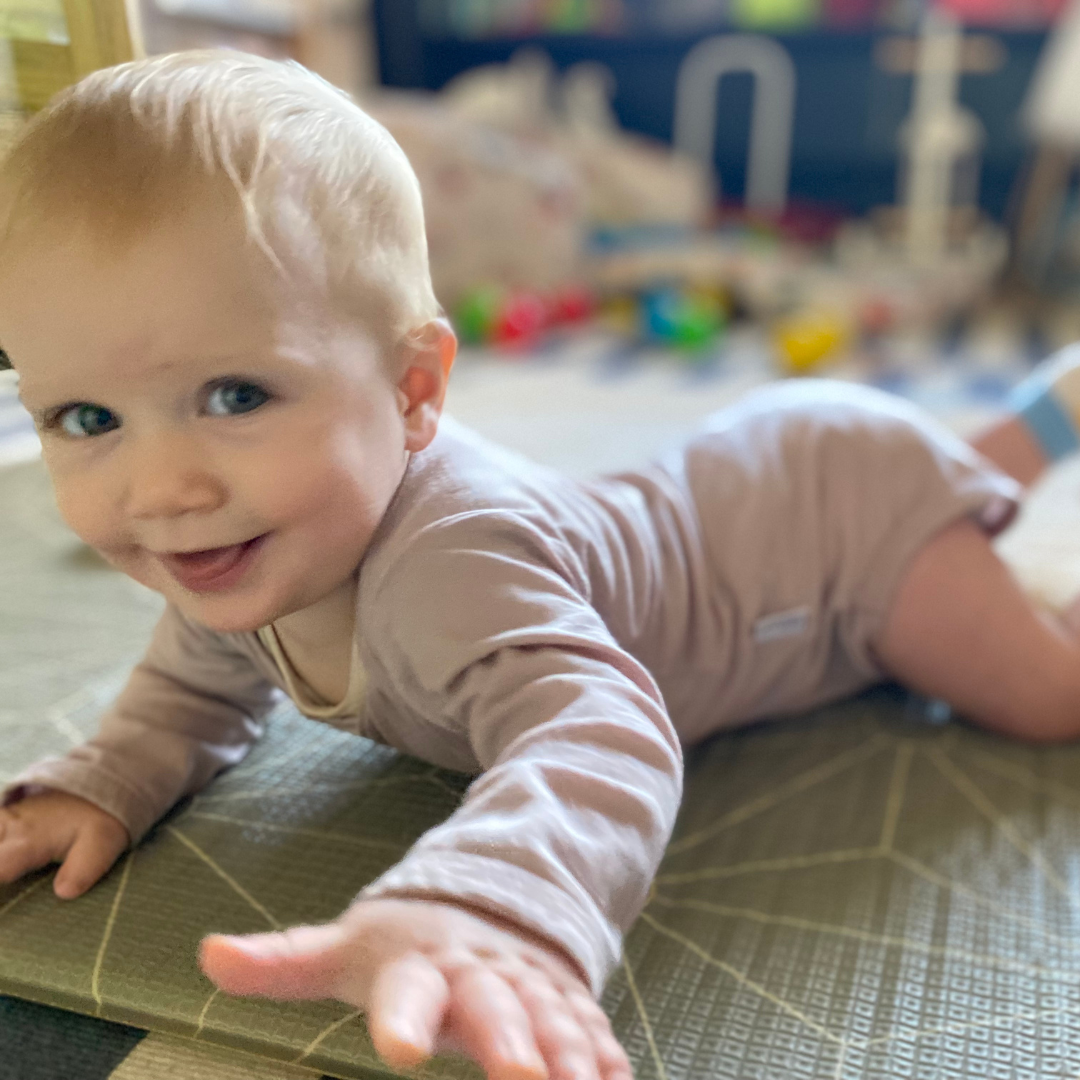 Long Sleeve Bodysuit | Blush - Merino & Me