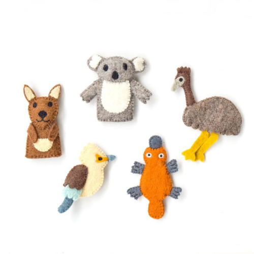 Australian Animals Finger Puppet Set-Decor-Tara Treasure-Merino & Me