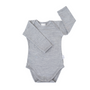 Long Sleeve Bodysuit | Grey Marle - Merino & Me