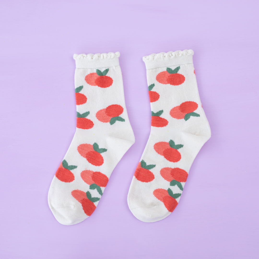 Adult Cashmere Socks | Peachy Keen - Merino & Me