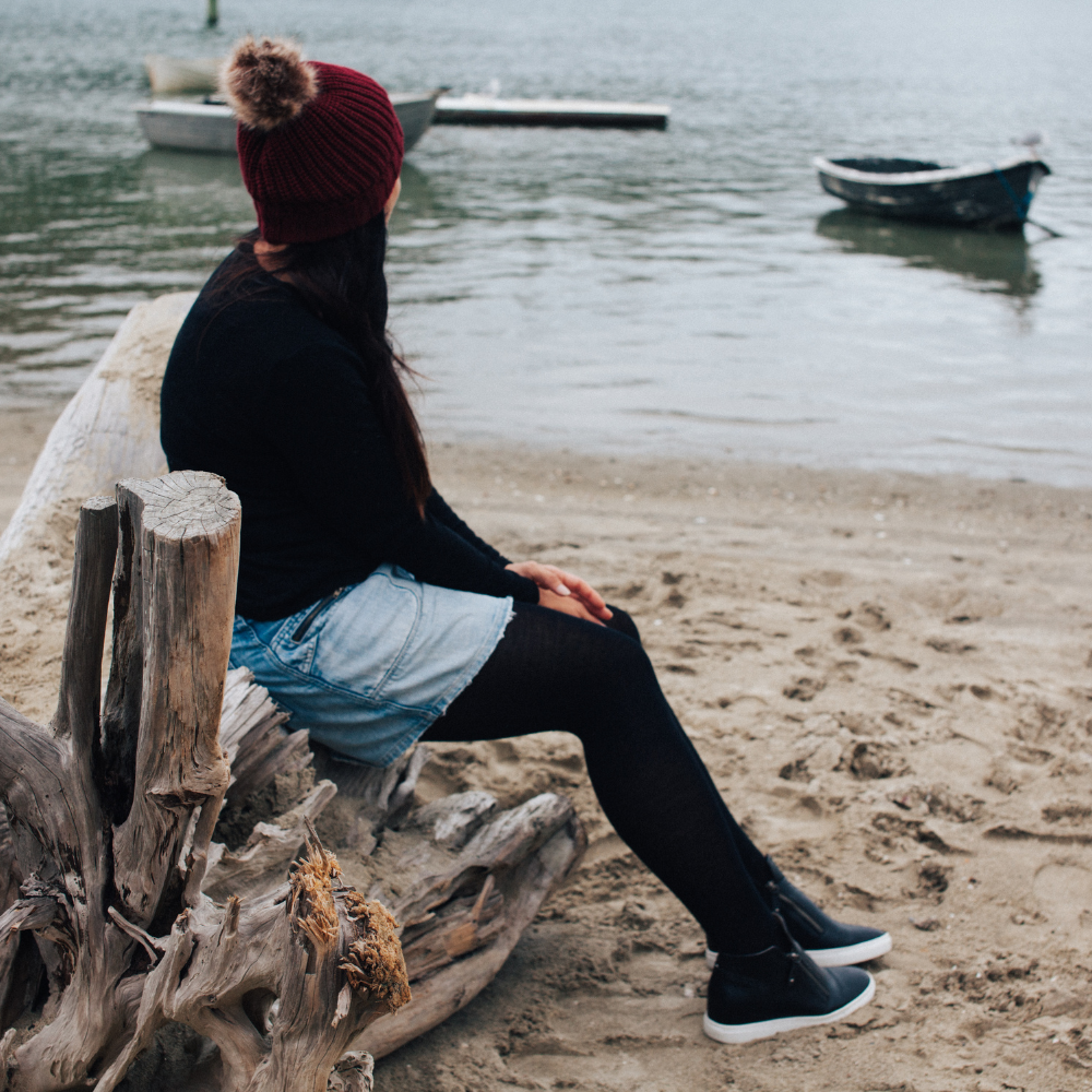 Ladies Tights | Black - Merino & Me