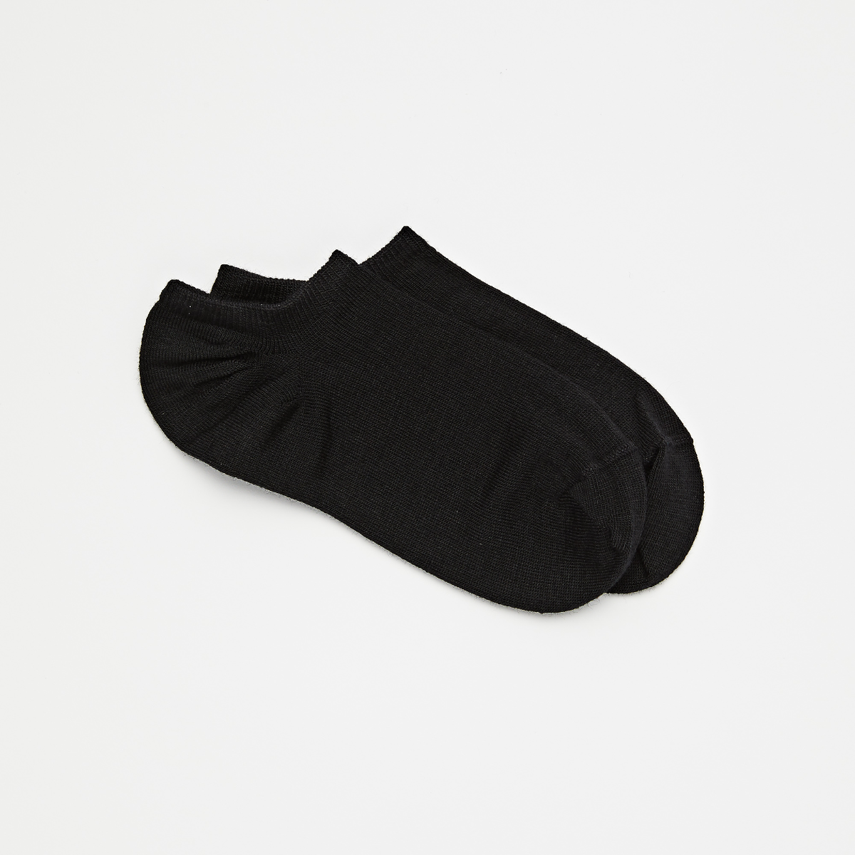 Mens Sneaker Sock Twin Pack | Black - Merino & Me