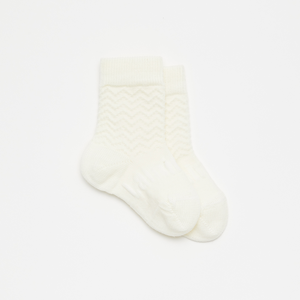 Baby & Kids Crew Socks | Pearl - Merino & Me