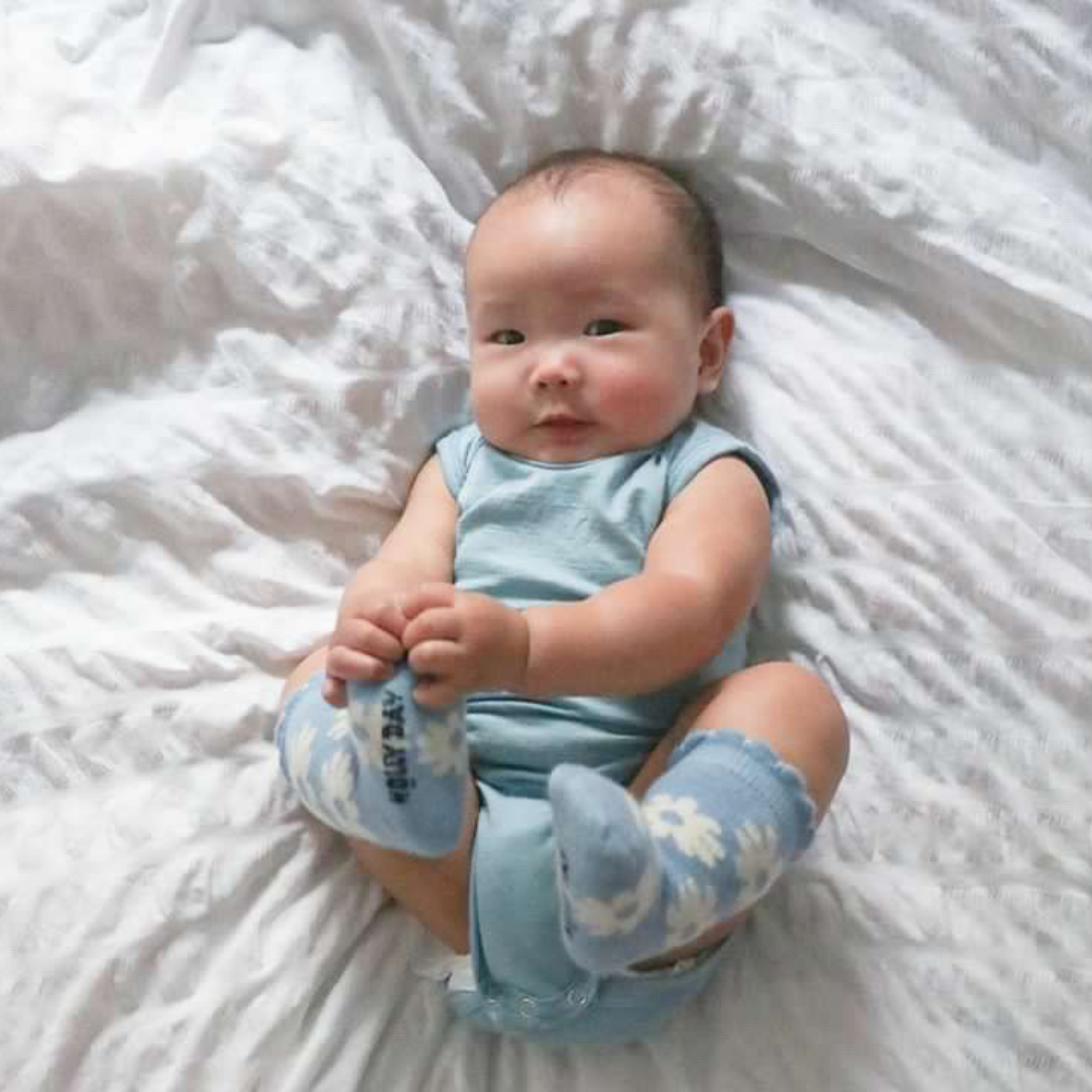 Singlet Bodysuit | Sky Blue - Merino & Me