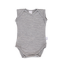 Singlet Bodysuit | Grey Marle - Merino & Me