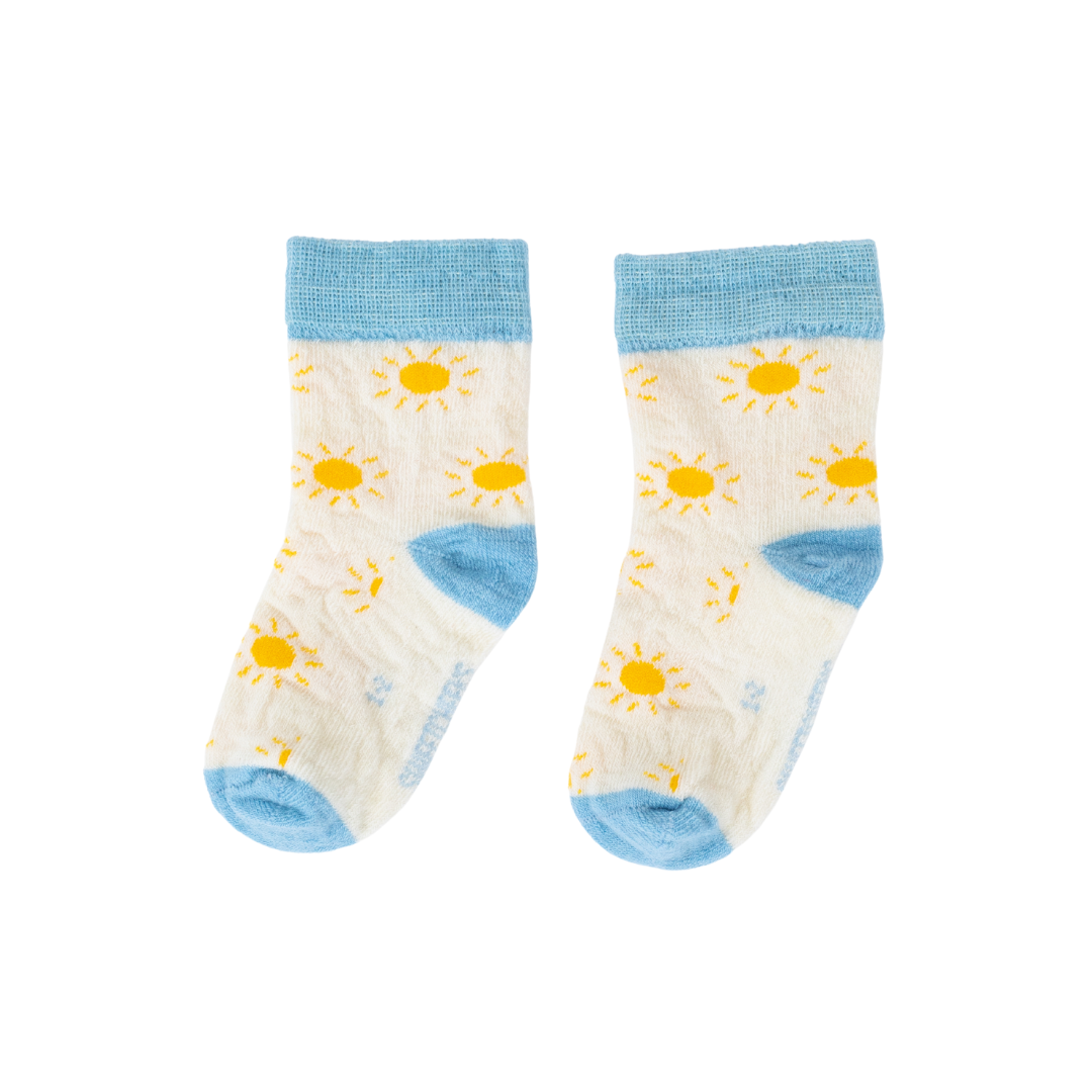 Crew Merino Socks | Yellow Suns - Merino & Me