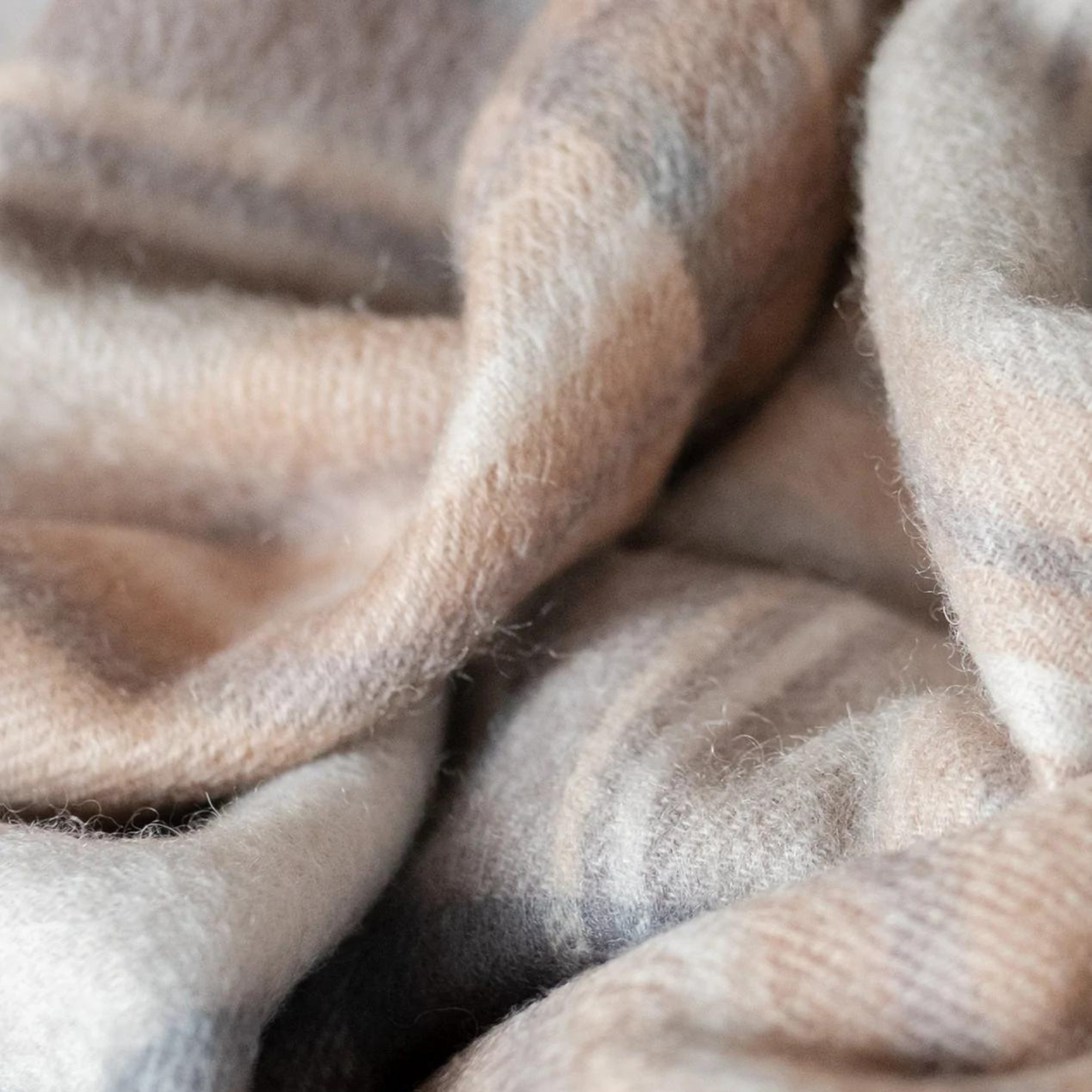 Lambswool Oversized Scarf | Stewart Natural Dress - Merino & Me