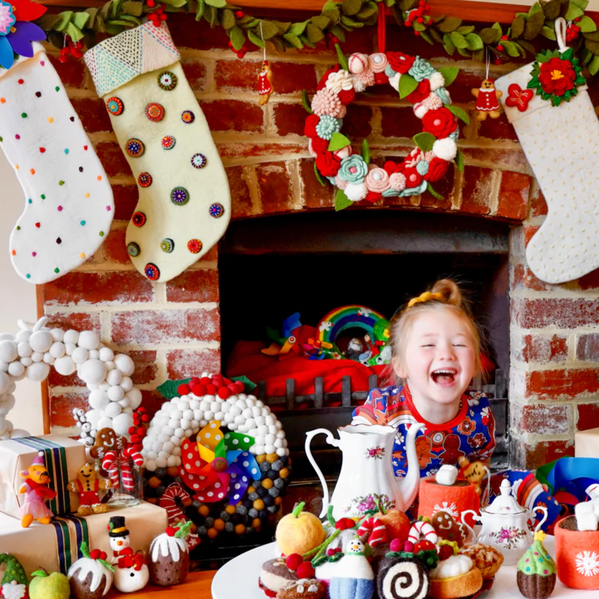 Felt Christmas Stocking - Stina's Style