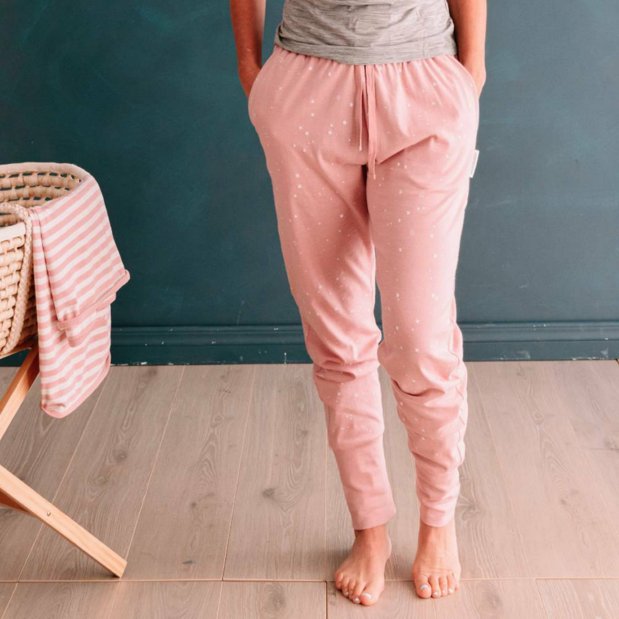 Womens Pyjama Pants | Dusk Stars - Merino & Me
