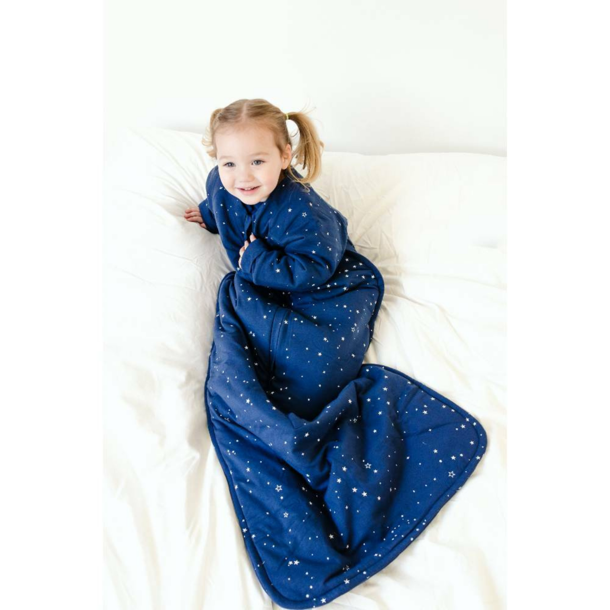 Duvet Sleep Sack with Sleeves | Tekapo Stars - Merino & Me