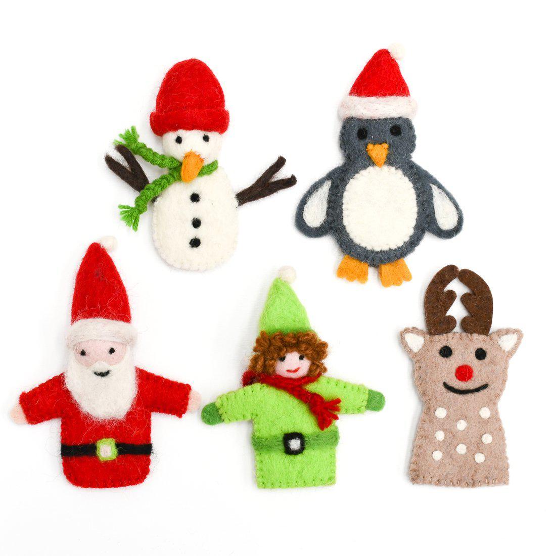 Finger Puppet Set | Christmas Santa - Stina's Style
