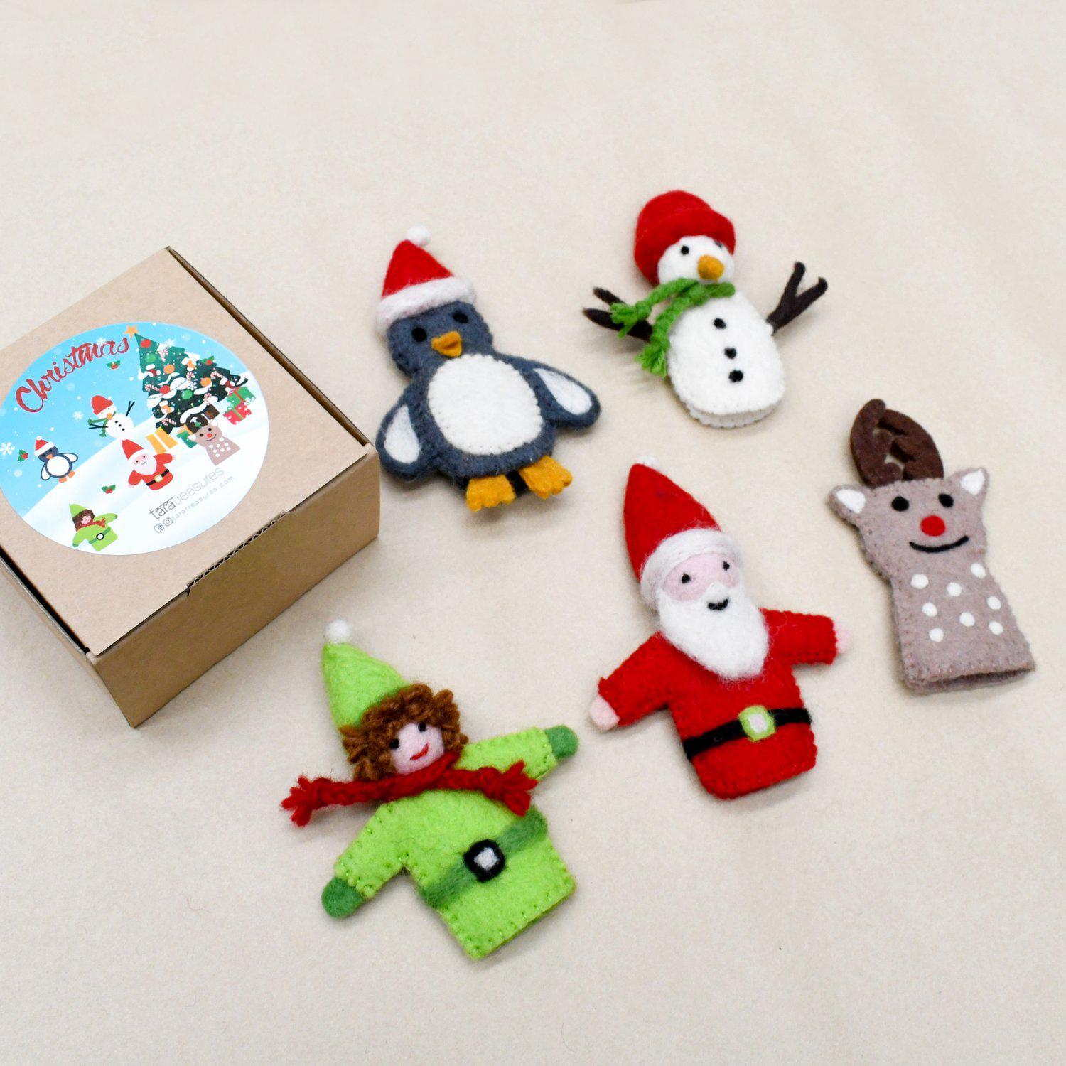 Finger Puppet Set | Christmas Santa - Stina's Style