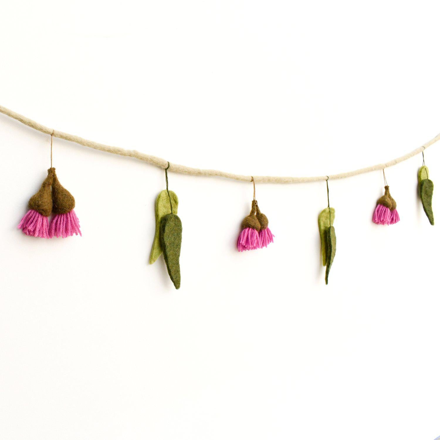 Felt Garland | Eucalyptus & Gum Blossoms - Stina's Style